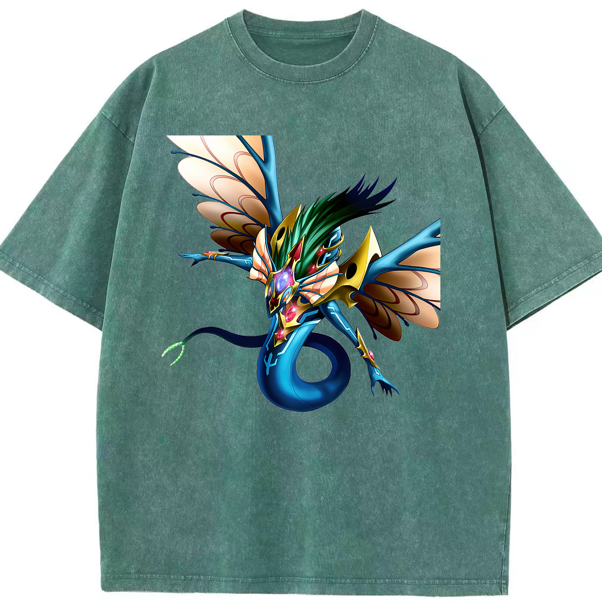 （画像用） 遊☆戯☆王 Yu-Gi-Oh! 綿100% ヴィンテージ風 半袖Tシャツ（フロントプリント）